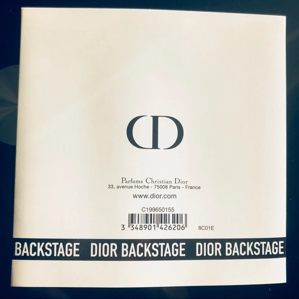 Dior backstage 4 shades Foundation Sample Card
